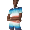 Gradient Cropped Polo Shirt