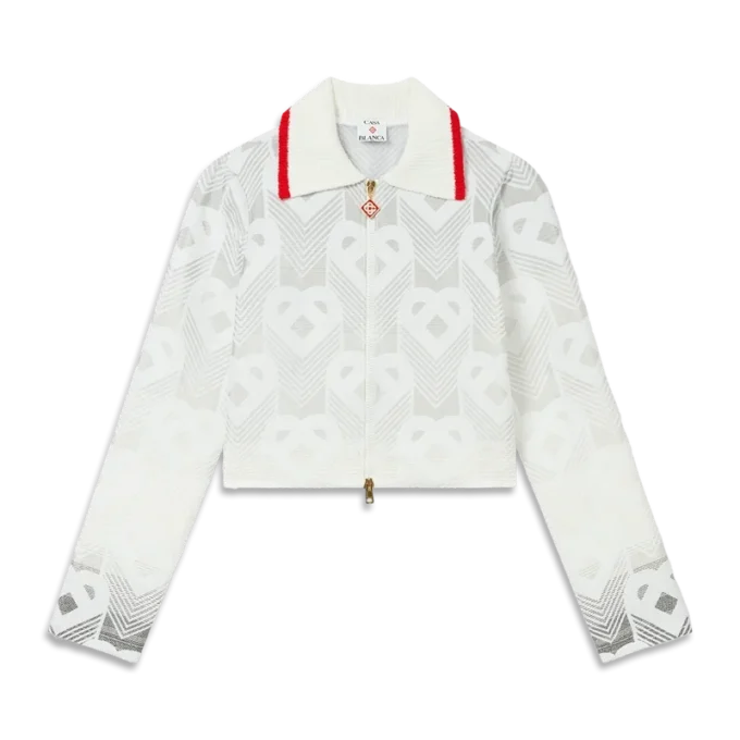 Gradient Heart Monogram Towelling Jacket Gradient Heart Monogram Towelling Jacket