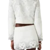 Gradient Heart Monogram Towelling Mini Skirt