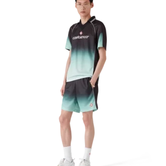 Gradient Monogram Jacquard Short Sleeve Football Shirt