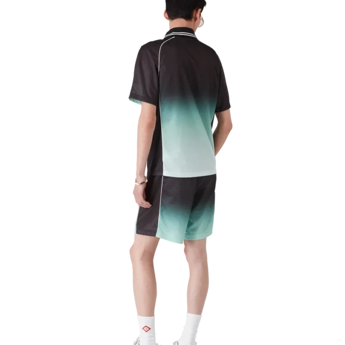 Gradient Monogram Jacquard Short Sleeve Football Shirt Gradient Monogram Jacquard Short Sleeve Football Shirt