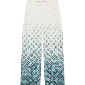 Gradient Monogram Linen Trousers Gradient Monogram Linen Trousers