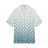 Gradient Monogram Short Sleeve Silk Shirt