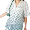Gradient Monogram Short Sleeve Silk Shirt