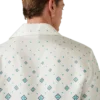 Gradient Monogram Short Sleeve Silk Shirt