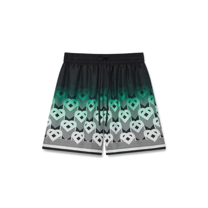 Gradient Monogram Silk Shorts Gradient Monogram Silk Shorts