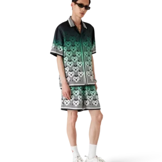 Gradient Monogram Silk Shorts Gradient Monogram Silk Shorts