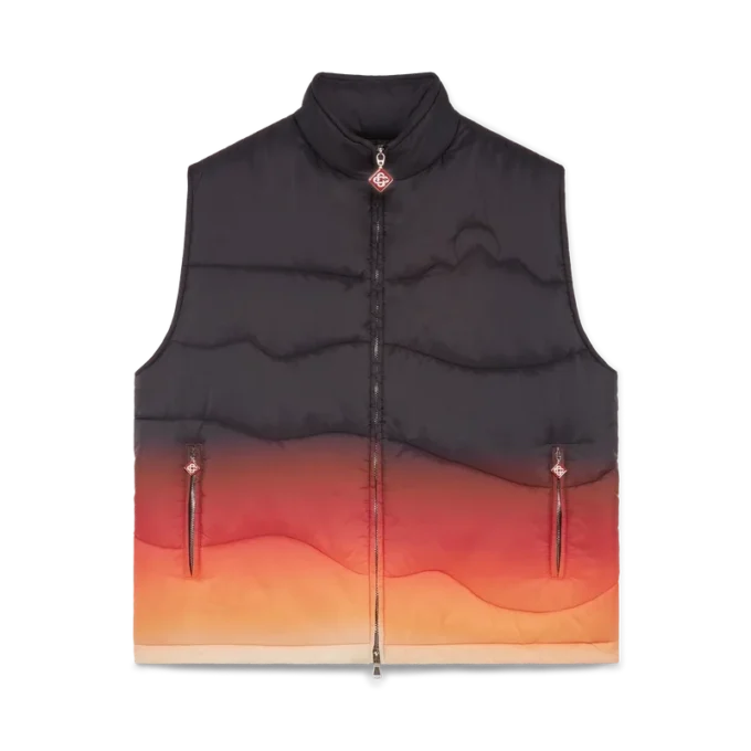 Gradient Nylon Puffer Gilet Gradient Nylon Puffer Gilet