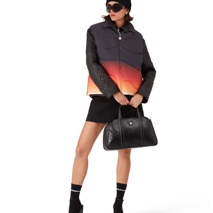 Gradient Nylon Puffer Gilet Gradient Nylon Puffer Gilet