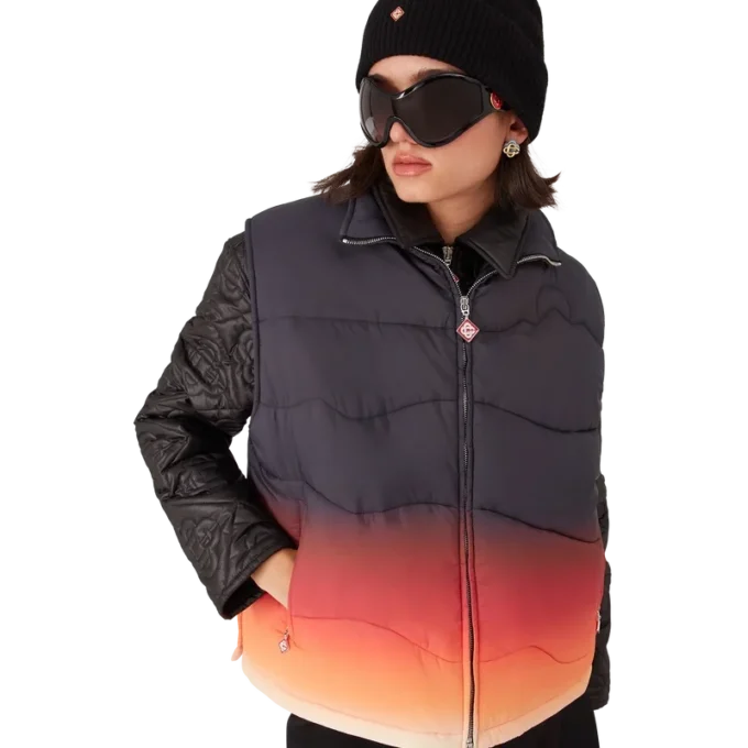 Gradient Nylon Puffer Gilet Gradient Nylon Puffer Gilet