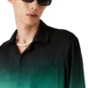 Gradient Ping Pong Jacquard Long Sleeve Silk Shirt Gradient Ping Pong Jacquard Long Sleeve Silk Shirt