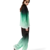 Gradient Ping Pong Jacquard Trousers