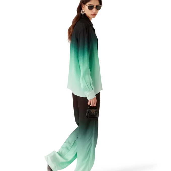 Gradient Ping Pong Jacquard Trousers