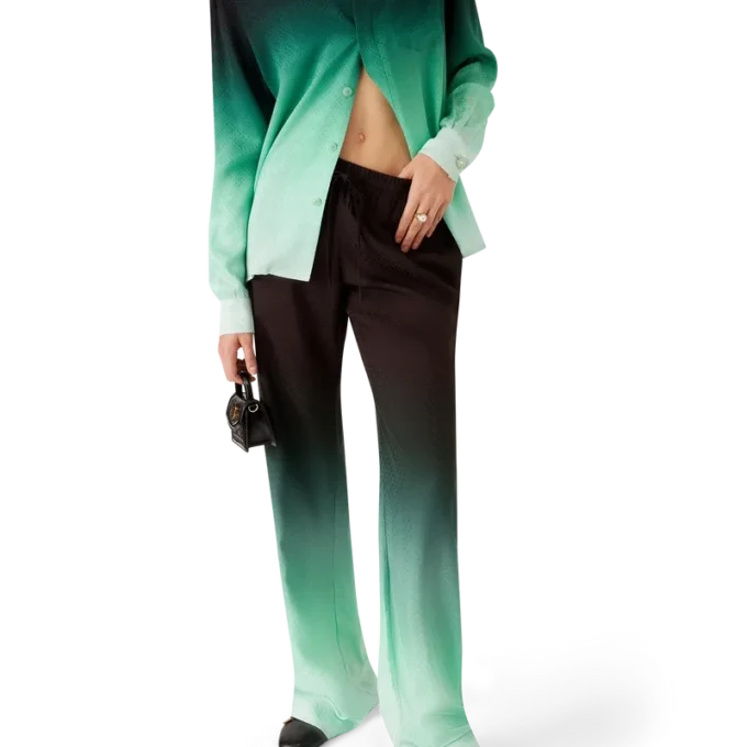 Gradient Ping Pong Jacquard Trousers