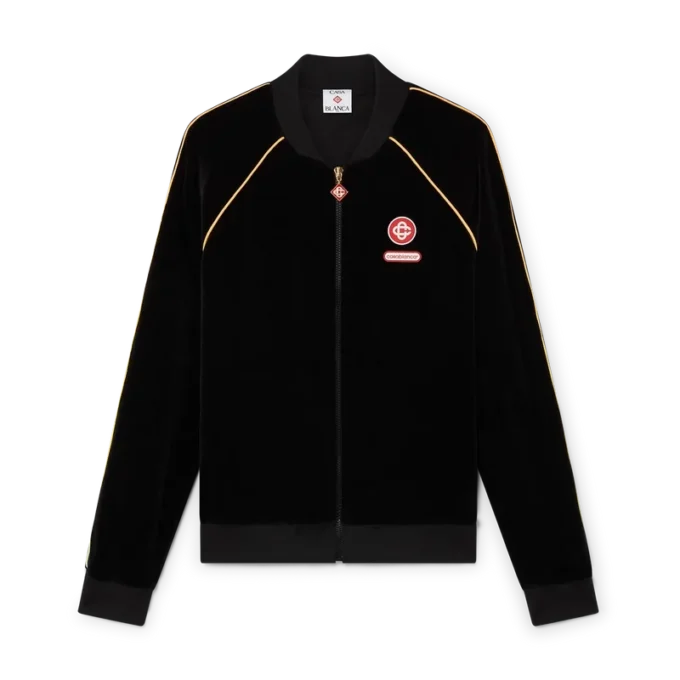 Gradient Piping Velour Track Jacket Gradient Piping Velour Track Jacket