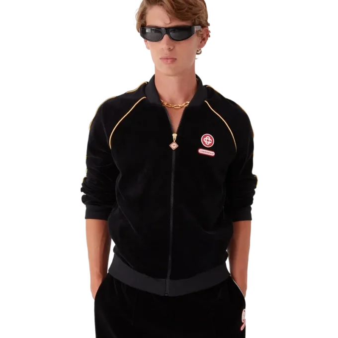 Gradient Piping Velour Track Jacket Gradient Piping Velour Track Jacket