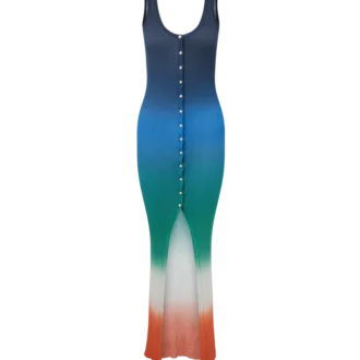 Gradient Rib Dress