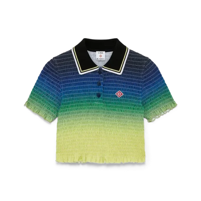 Gradient Short Sleeve Polo Shirt