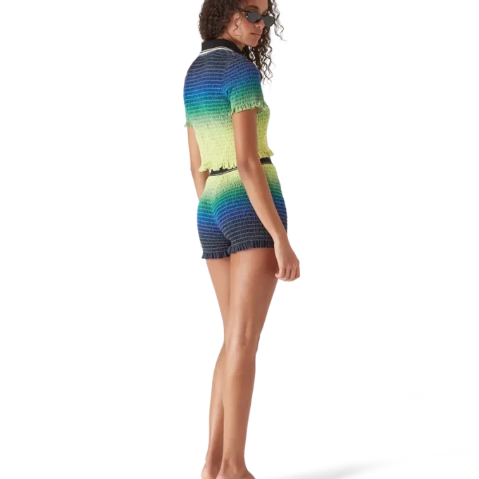 Gradient Short Sleeve Polo Shirt