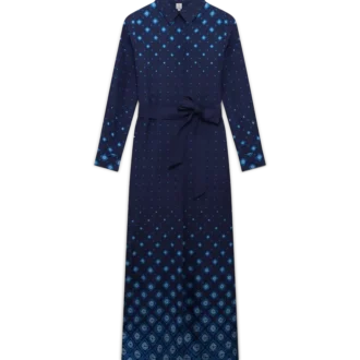 Gradient Silk Shirt Dress Gradient Silk Shirt Dress