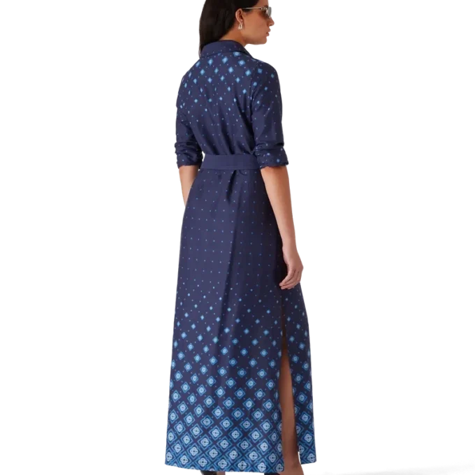 Gradient Silk Shirt Dress Gradient Silk Shirt Dress
