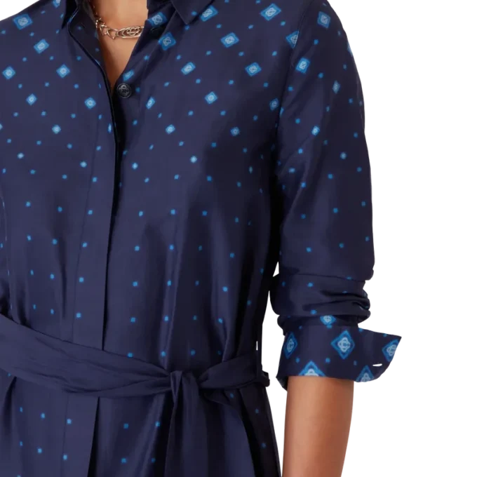 Gradient Silk Shirt Dress Gradient Silk Shirt Dress