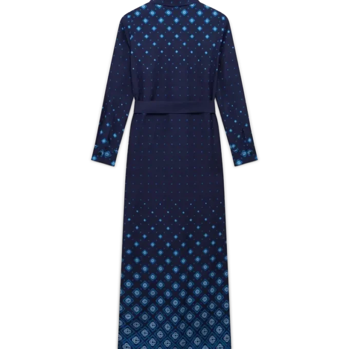 Gradient Silk Shirt Dress Gradient Silk Shirt Dress