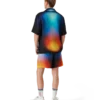 Gradient Silk Short Sleeve Shirt Gradient Silk Short Sleeve Shirt