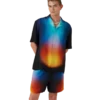 Gradient Silk Short Sleeve Shirt Gradient Silk Short Sleeve Shirt