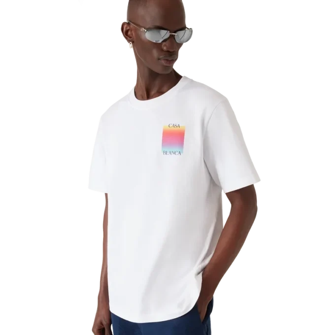 Gradient Square Logo Short Sleeve T-Shirt