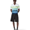 Gradient Stripe Short Sleeve Polo Shirt Gradient Stripe Short Sleeve Polo Shirt