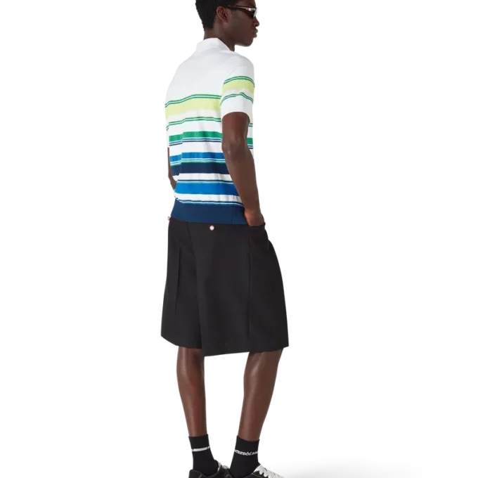 Gradient Stripe Short Sleeve Polo Shirt Gradient Stripe Short Sleeve Polo Shirt