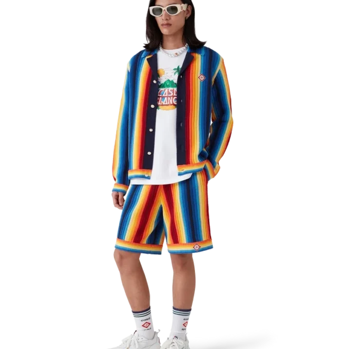 Gradient Stripe Towelling Jacket Gradient Stripe Towelling Jacket