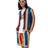 Gradient Stripe Towelling Jacket Gradient Stripe Towelling Jacket
