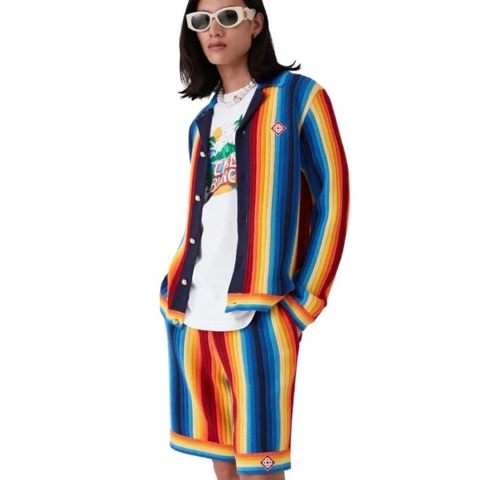Gradient Stripe Towelling Jacket Gradient Stripe Towelling Jacket