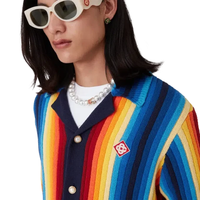Gradient Stripe Towelling Jacket Gradient Stripe Towelling Jacket