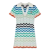 Gradient Wave Crochet Mini Dress Gradient Wave Crochet Mini Dress
