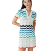 Gradient Wave Crochet Mini Dress Gradient Wave Crochet Mini Dress