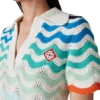 Gradient Wave Crochet Mini Dress Gradient Wave Crochet Mini Dress
