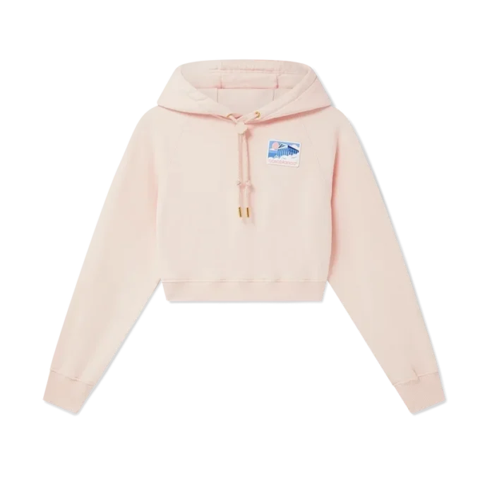 Greek Temple Cropped Hooded Sweatshirt Greek Temple Cropped Hooded Sweatshirt