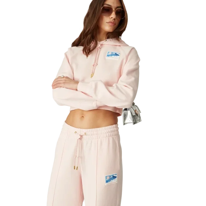 Greek Temple Cropped Hooded Sweatshirt Greek Temple Cropped Hooded Sweatshirt