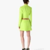 Green Crepe Mini Skirt Green Crepe Mini Skirt
