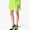 Green Crepe Mini Skirt Green Crepe Mini Skirt