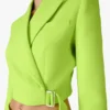 Green Crepe Tailored Jacket