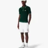 Green Crochet Short Sleeve Polo Shirt Green Crochet Short Sleeve Polo Shirt