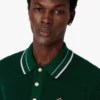 Green Crochet Short Sleeve Polo Shirt Green Crochet Short Sleeve Polo Shirt