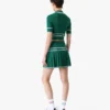Green Cropped Knit Polo Shirt Green Cropped Knit Polo Shirt
