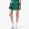 Green Pleated Knit Mini Skirt Green Pleated Knit Mini Skirt