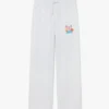 Grey Embroidered Cropped Sweatpants Grey Embroidered Cropped Sweatpants