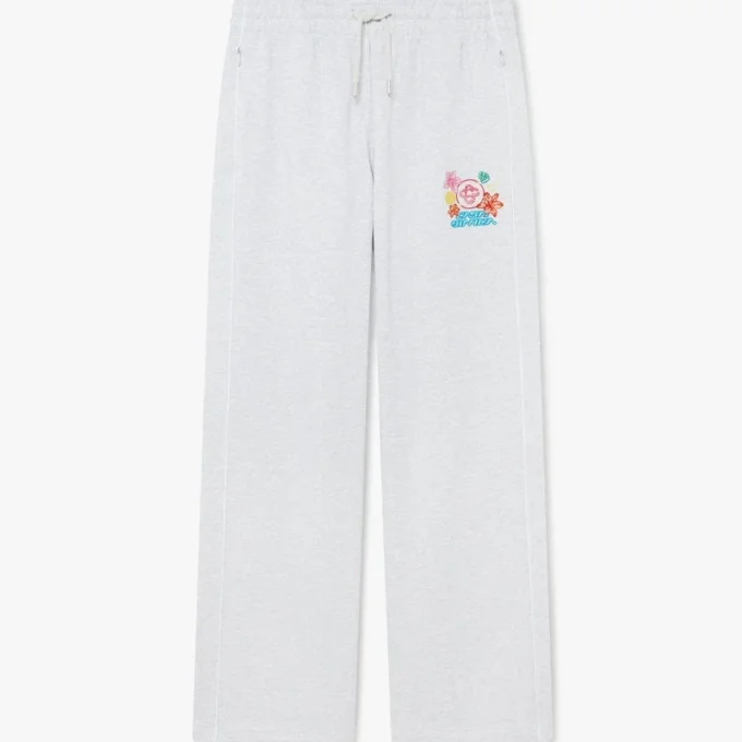 Grey Embroidered Cropped Sweatpants Grey Embroidered Cropped Sweatpants